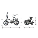 Nakto Skylark 16" Folding Electric Bike - electricridesonly