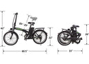 Nakto Fashion 20" Foldable Electric Bike - electricridesonly
