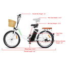 Nakto 22" Elegance City Electric Bike - electricridesonly