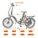 Ecotric Starfish 20inch Portable and Folding Electric Bike - Electricridesonly.com