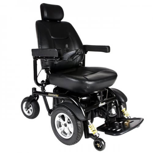 Trident HD Front Wheel Drive Heavy Duty Electric Wheelchair - Electricridesonly.com
