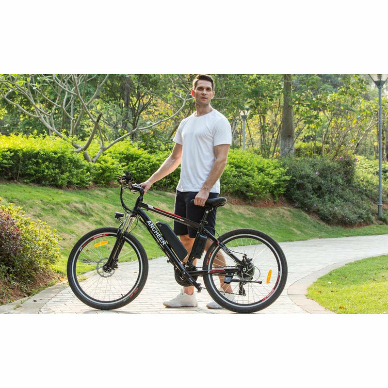 Ancheer 26 Inch Wheel New Upgraded Electric Mountain Bike 500W with Removable 36V 12Ah Battery - Electricridesonly.com