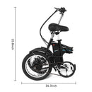 ANCHEER 16 Inch Wheel 250W Folding City Commuter Electric Bike - Electricridesonly.com