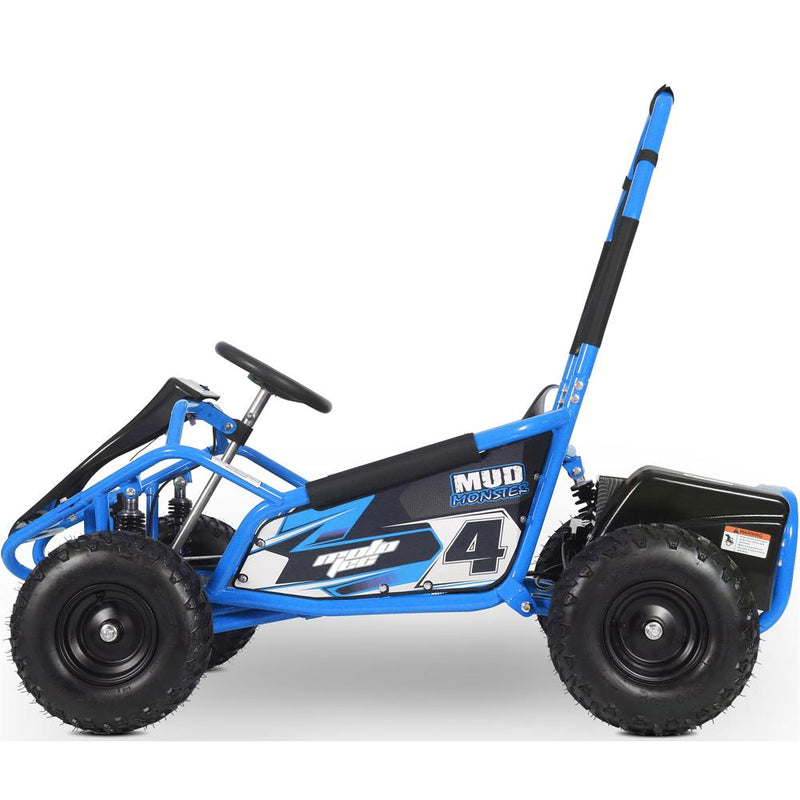MotoTec Mud Monster Kids Electric 48v 1000w Go Kart Full Suspension - Electricridesonly.com