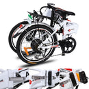 Ancheer 20 Inch Wheel Folding City Commuter Electric Bike - Electricridesonly.com