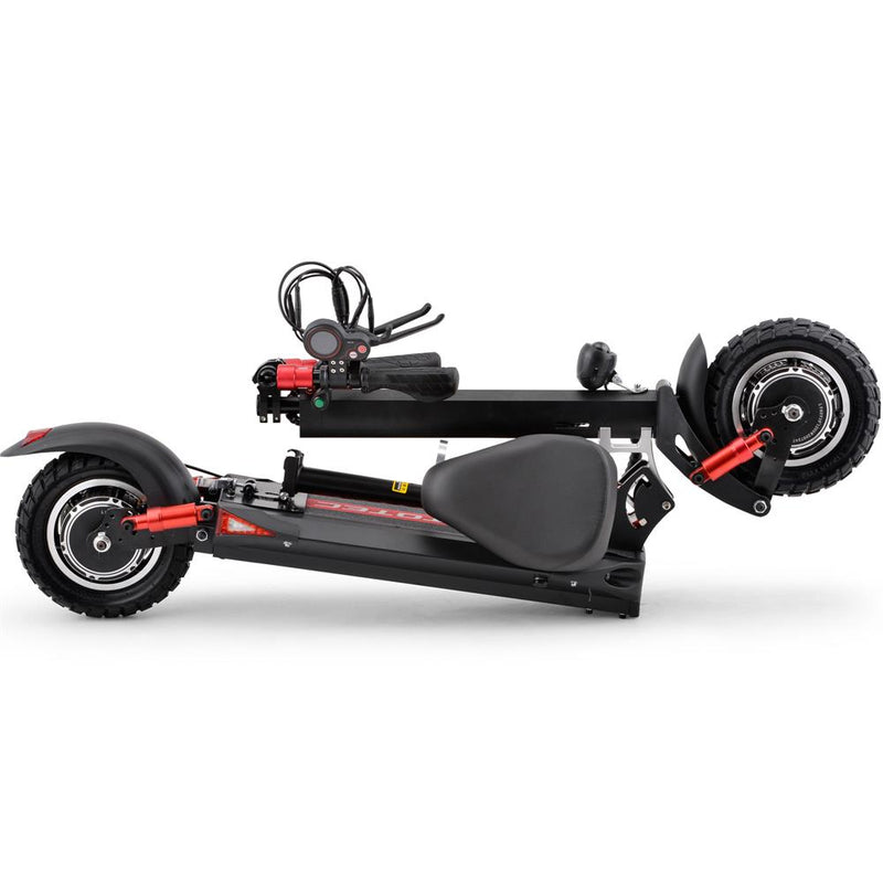 MotoTec Thor 60v 2400w Lithium Electric Scooter Black - Electricridesonly.com