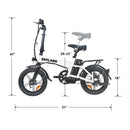 Nakto Skylark 16" Folding Electric Bike - electricridesonly