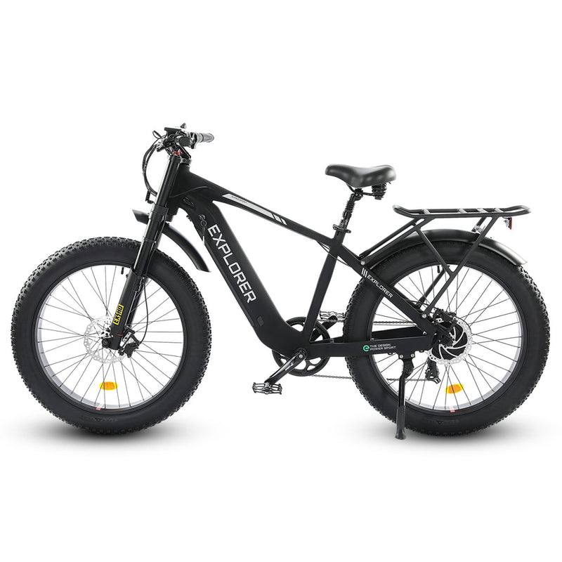 Ecotric Explorer 26 inches 48V Fat Tire Electric Bike with Rear Rack - electricridesonly