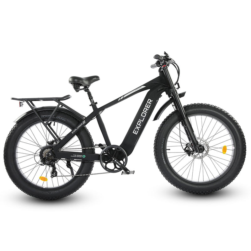 Ecotric Explorer 26 inches 48V Fat Tire Electric Bike with Rear Rack - electricridesonly