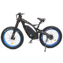 Ecotric 48v 17.5AH 1000W big fat tire ebike Bison-Matt Black - electricridesonly