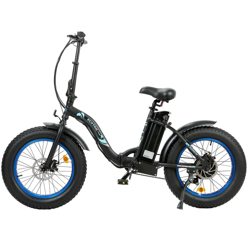 UL Certified-Ecotric 20inch Portable and folding fat bike model Dolphin - electricridesonly