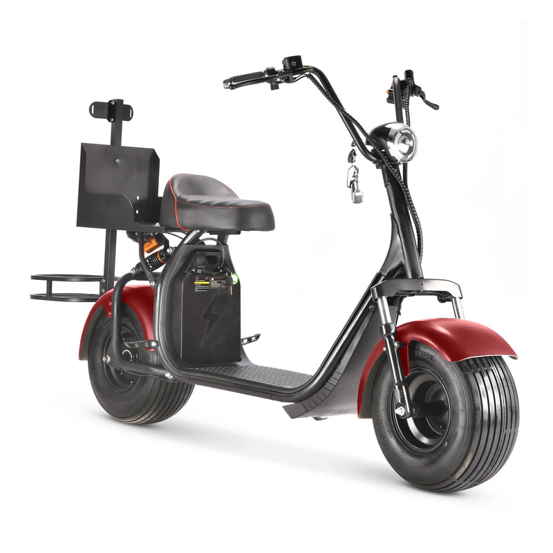SoverSky X7 Fat Tire Two Wheel Golf Electric Scooter - electricridesonly