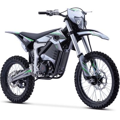 MotoTec Venom 72v 12000w Electric Dirt Bike White - electricridesonly