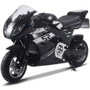 MotoTec 1000w 48v Electric Superbike Black - electricridesonly