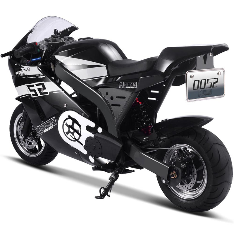 MotoTec 1000w 48v Electric Superbike Black - electricridesonly