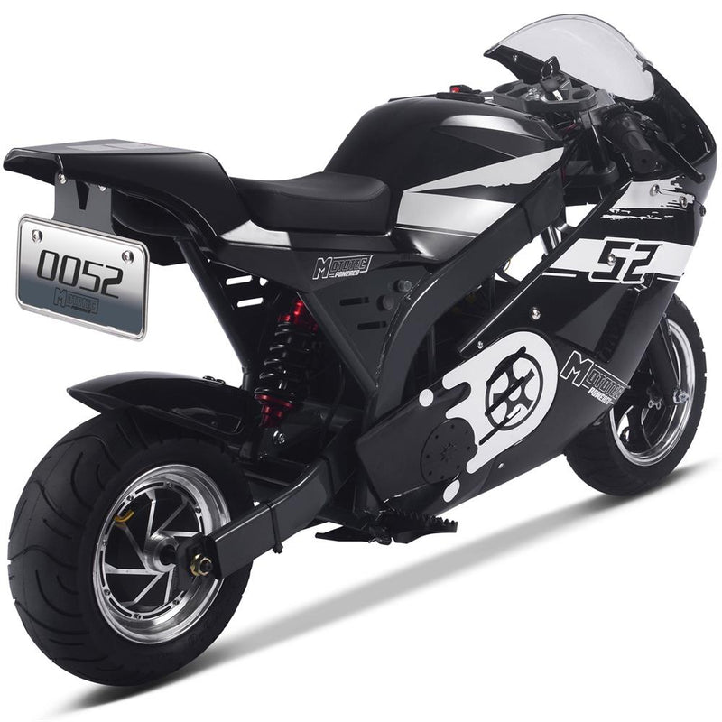 MotoTec 1000w 48v Electric Superbike Black - electricridesonly