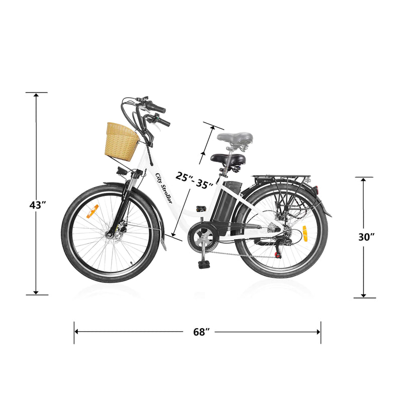 Nakto Stroller 26" Electric Bike - electricridesonly