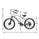 Nakto Santa Monica 500W 26'' Electric Bike - electricridesonly