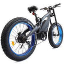 Ecotric 48v 17.5AH 1000W big fat tire ebike Bison-Matt Black - electricridesonly