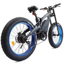 Ecotric 48v 17.5AH 1000W big fat tire ebike Bison-Matt Black - electricridesonly