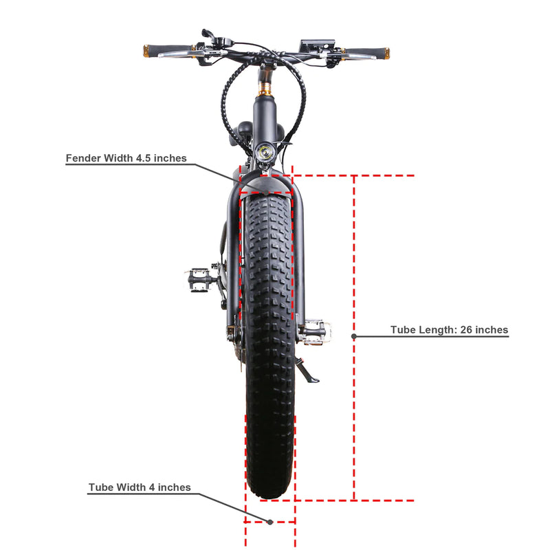 Nakto Cruiser 26" Fat Tire Electric Bike - electricridesonly