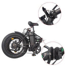 Ecotric 48V Gold Portable and Folding Fat eBike with LCD display - Electricridesonly.com