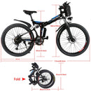 ANCHEER 26 Inch Wheel Folding Electric Mountain Bike - Electricridesonly.com