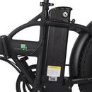 Ecotric 48V Gold Portable and Folding Fat eBike with LCD display - Electricridesonly.com