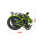 Eunorau 48V 500W 20'' E-FAT-MN Foldable Fat Tire Commuter Electric Bike - electricridesonly
