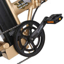 Ecotric 48V Gold Portable and Folding Fat eBike with LCD display - Electricridesonly.com