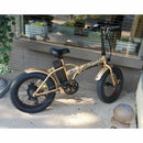 Ecotric 48V Gold Portable and Folding Fat eBike with LCD display - Electricridesonly.com