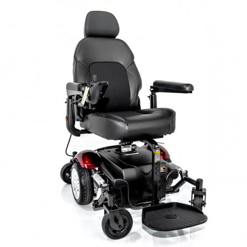 Vision Sport Mid-Wheel Drive Power Wheelchair With Elevating Seat - Electricridesonly.com