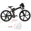 ANCHEER 26 Inch Wheel Folding Electric Mountain Bike with Super Lightweight Magnesium Alloy - Electricridesonly.com