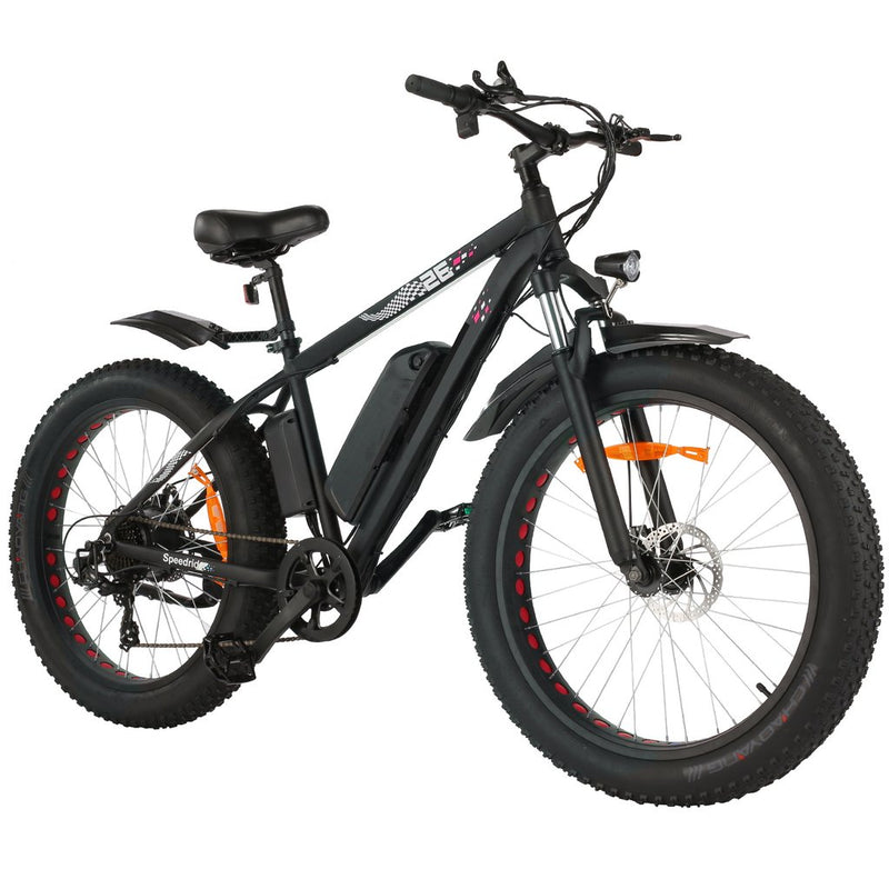 ANCHEER 26 Inch Wheel 500W Fat Tire Electric Mountain Bike with Removable 48V 10Ah Battery - Electricridesonly.com