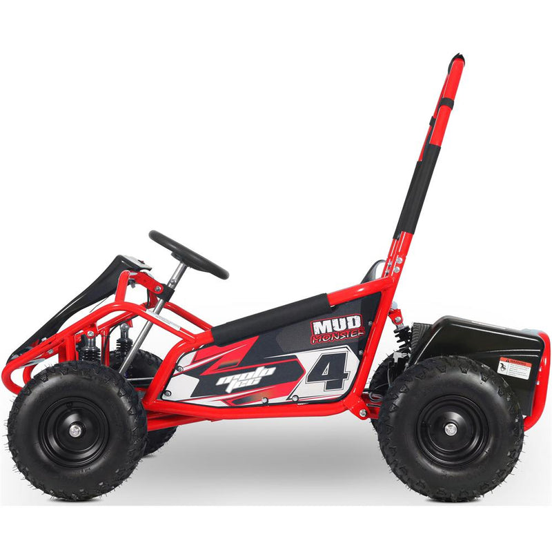MotoTec Mud Monster Kids Electric 48v 1000w Go Kart Full Suspension - Electricridesonly.com