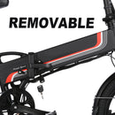 ANCHEER 20 Inch Wheel 350W Commuter Electric Mountain Bike with Removable 48V 10.4Ah Battery - Electricridesonly.com