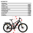 Eunorau 36V 350W UHVO Adventure Electric Bike - electricridesonly