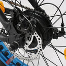 Ecotric 48V Gold Portable and Folding Fat eBike with LCD display - Electricridesonly.com