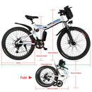 ANCHEER 26 Inch Wheel Folding Electric Mountain Bike - Electricridesonly.com