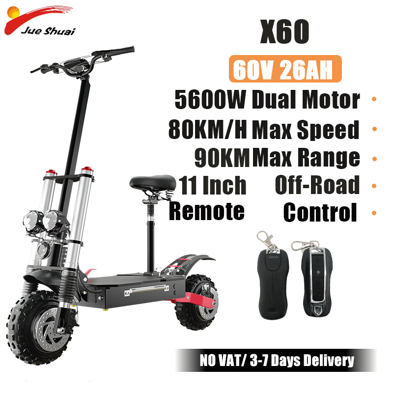 Electric Scooter 5600W Dual Motor E Scooter - electricridesonly