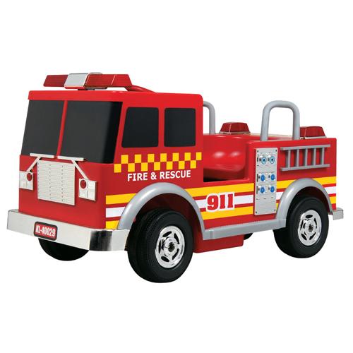MotoTec Kalee Fire Truck 12v - electricridesonly