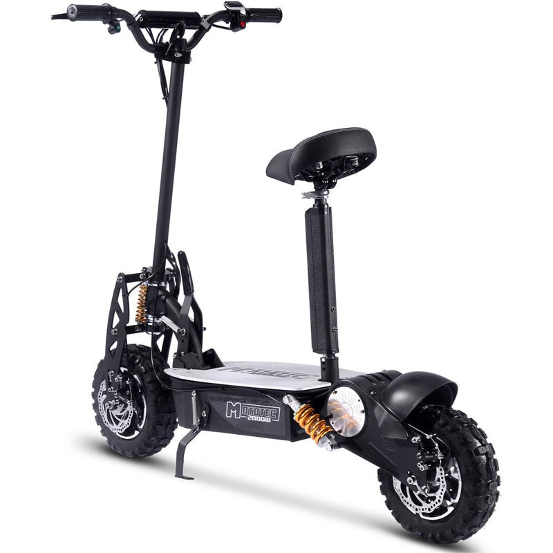 MotoTec 2000w 48v Electric Scooter Black - electricridesonly