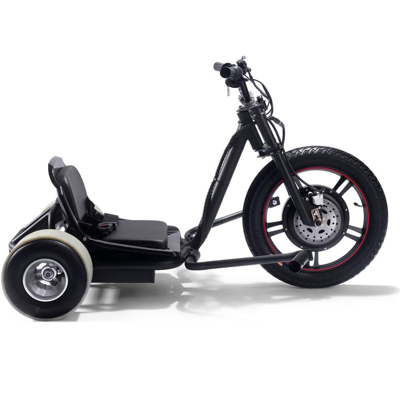 MotoTec Drifter 48v 800w Electric Trike Lithium - electricridesonly