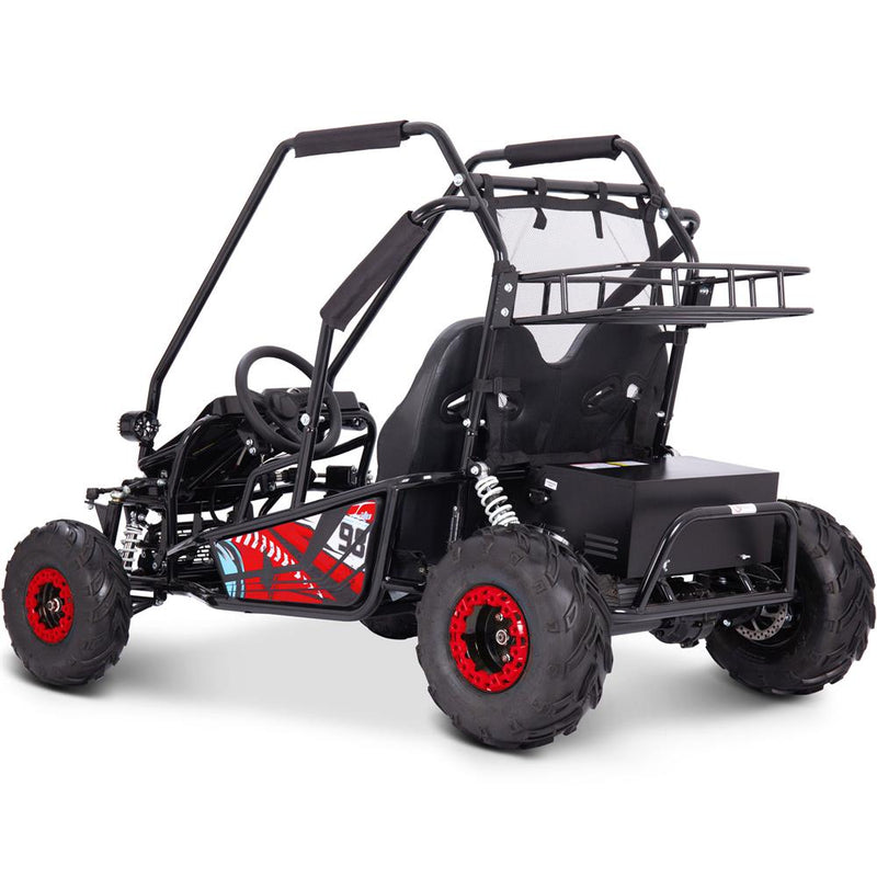 MotoTec Mud Monster XL 60v 2000w Electric Go Kart Full Suspension - electricridesonly