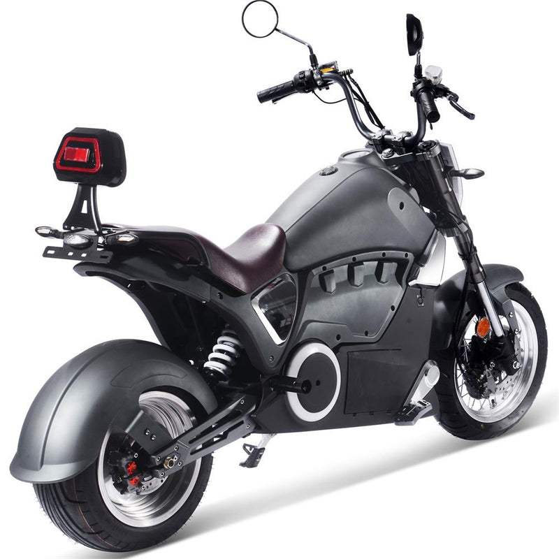 MotoTec Typhoon 72v 30ah 3000w Lithium Electric Scooter Gray - electricridesonly