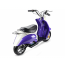 MotoTec 24v Electric Moped Purple - Electricridesonly.com