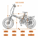Ecotric 48V Fat Tire Portable and Folding Electric Bike with color LCD display - Electricridesonly.com