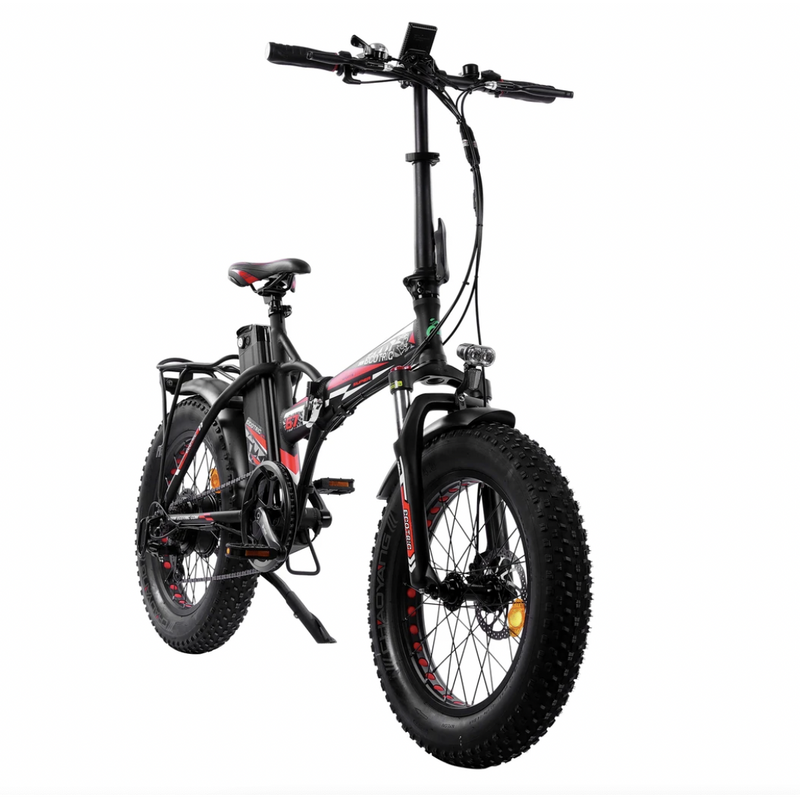 Ecotric 48V Fat Tire Portable and Folding Electric Bike with color LCD display - Electricridesonly.com