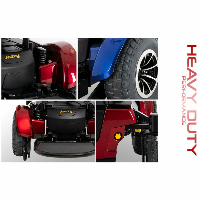 Jazzy 1450 Bariatric Electric Wheelchair - Electricridesonly.com