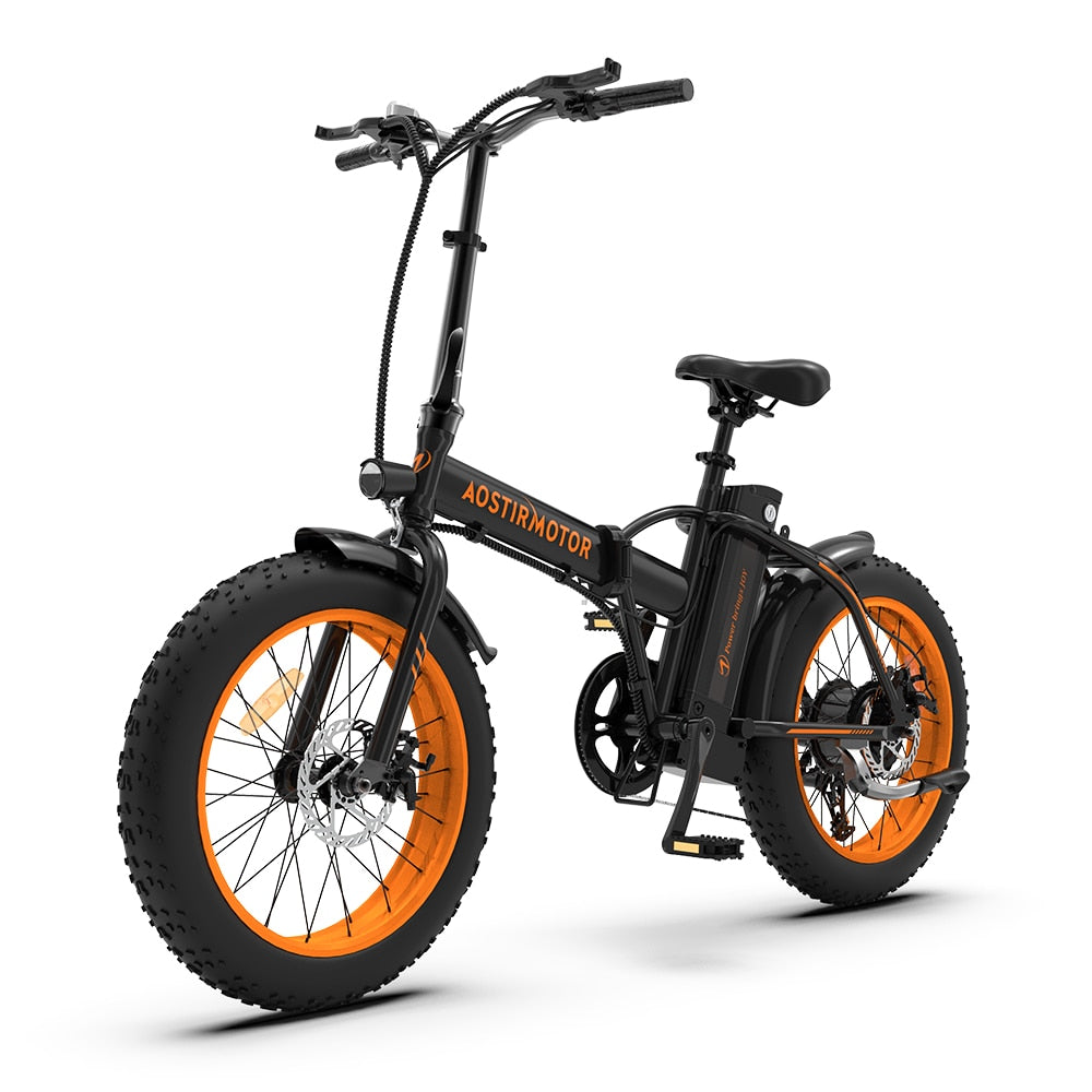 AOSTIRMOTOR FAT TIRE FOLDING ELECTRIC BIKE A20 - electricridesonly